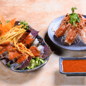 Gỏi tôm sú sốt Thái