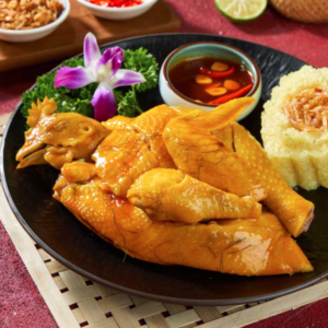 Gà hấp mắm nhĩ 1/2