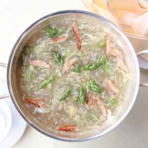 Súp thịt cua măng tây