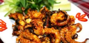 Bạch tuộc nướng sa tế