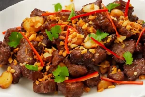 Bò Fuji cháy tỏi