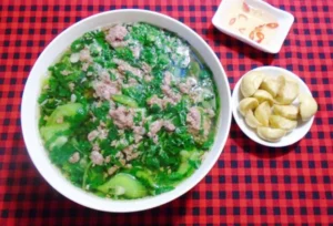 Canh cua + Cà pháo
