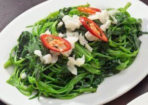 Rau muống luộc / xào tỏi