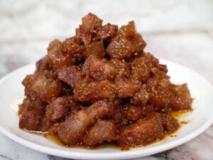 Thịt rang mắm tép