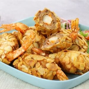 Tôm sú chiên hạnh nhân