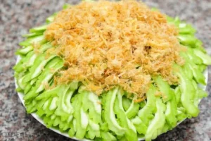 Mướp đắng ruốc heo